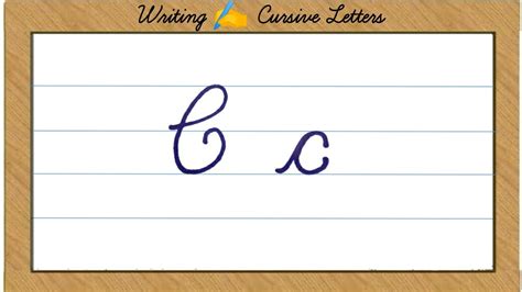 how to do c in cursive